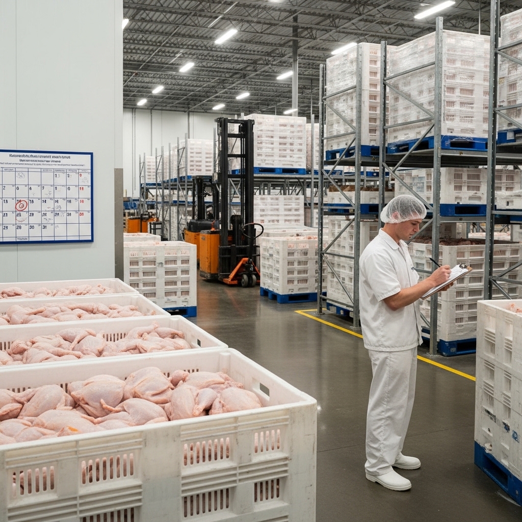 Persiapan stok ayam potong segar untuk lebaran dan hari raya distributor Tricik Cengkareng
