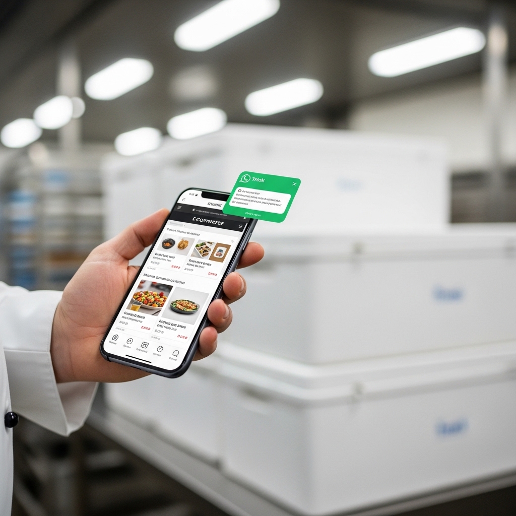 Layanan kemudahan pesan ayam potong grosir B2B segar melalui WhatsApp dan website resmi distributor Tricik Cengkareng.