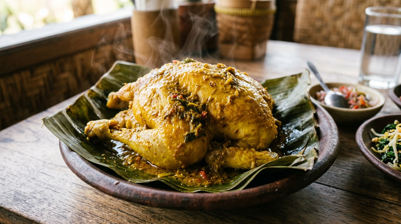 Bahan baku karkas ayam potong segar Tricik Cengkareng yang elastis dan kokoh untuk hidangan slow cooking ayam betutu Gilimanuk utuh