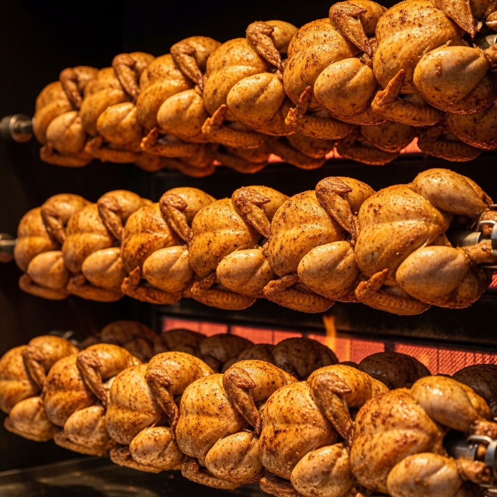 Karkas ayam broiler utuh ukuran 1kg ideal untuk usaha ayam guling rotisserie matang merata