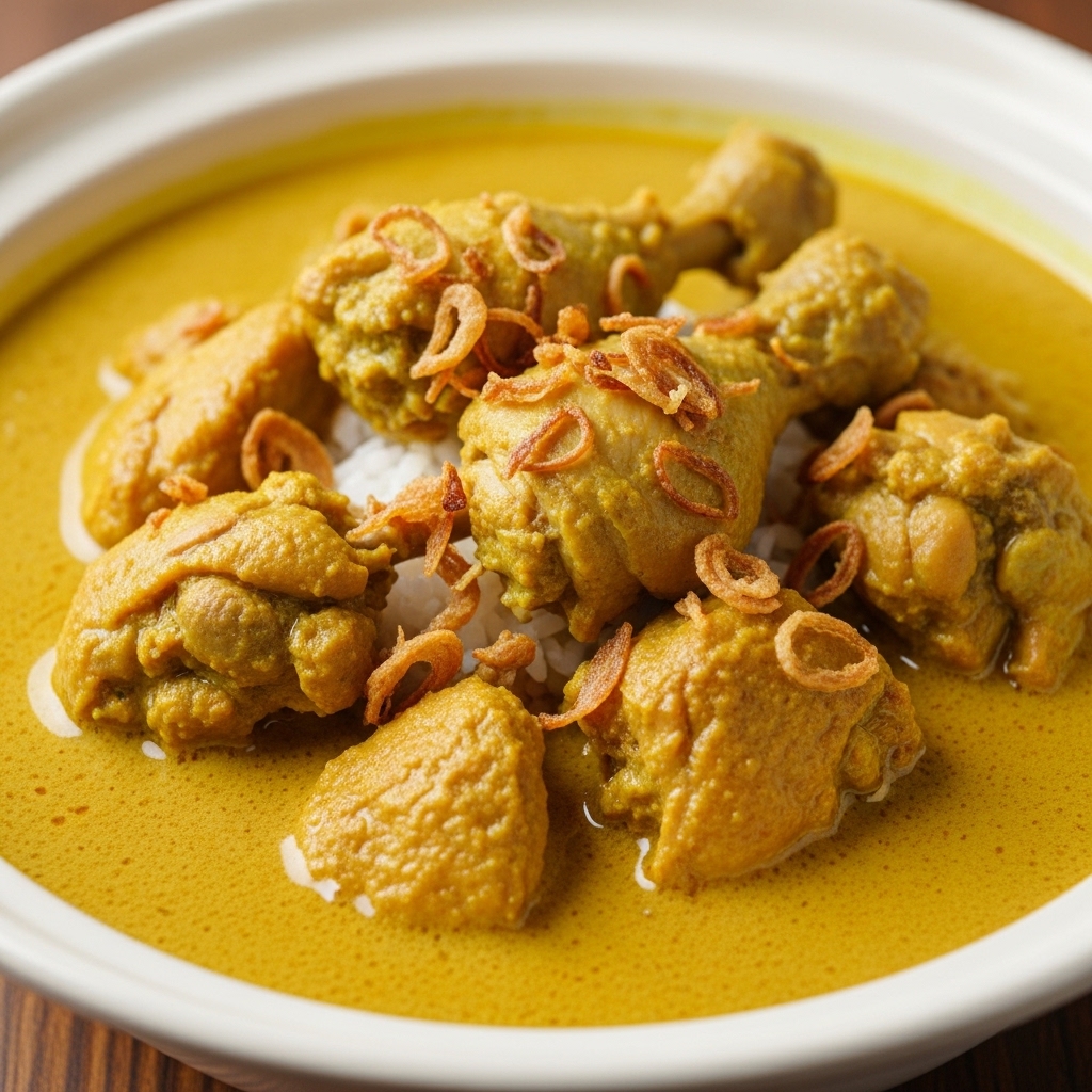 Potongan ayam parting 10 segar dari Tricik untuk sajian Nasi Kare Ayam Jawa Timur dengan kuah santan gurih anti pecah.