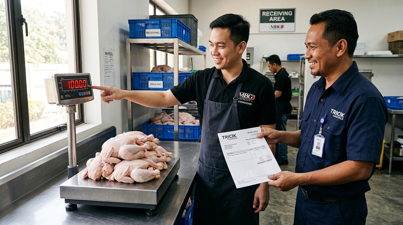 Pencegahan perselisihan selisih bobot timbangan Dapur MBG dengan menggunakan karkas ayam potong segar bebas cairan es dari distributor Tricik