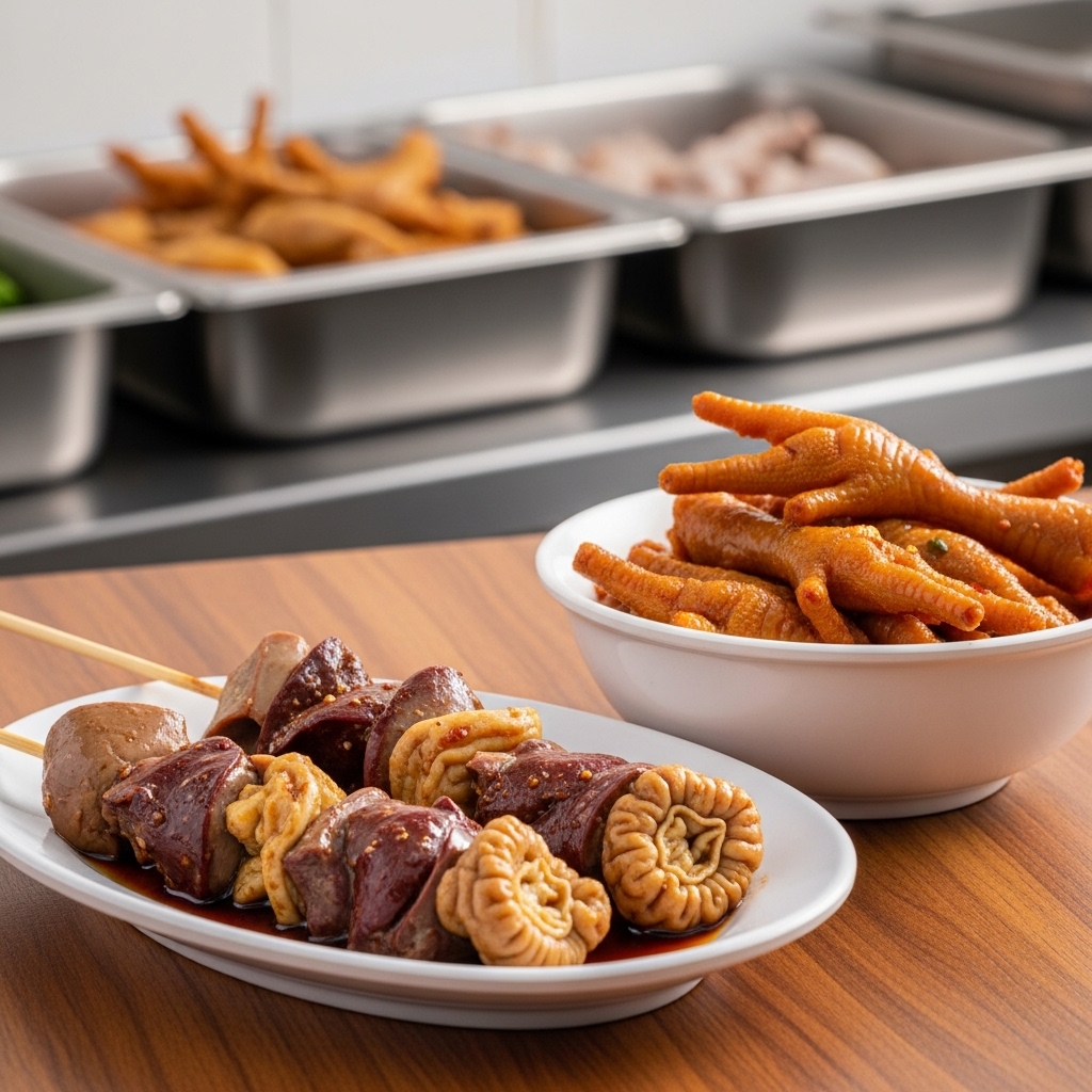 Supplier jeroan ati ampela dan ceker ayam potong segar Tricik untuk menu sampingan penambah profit restoran.