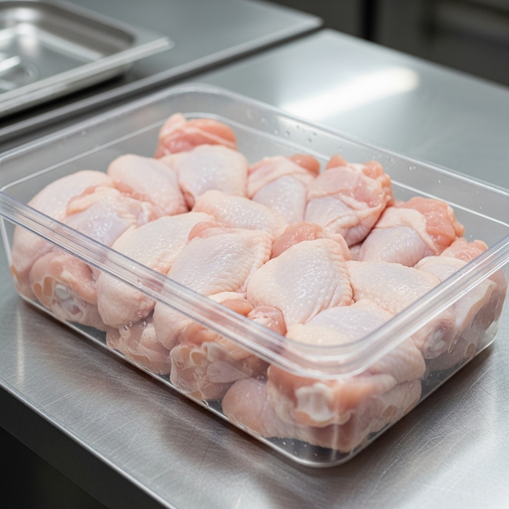 Cara menyimpan sayap ayam utuh mentah segar dari distributor Tricik Cengkareng di dalam freezer restoran agar kulit tidak memar dan sobek