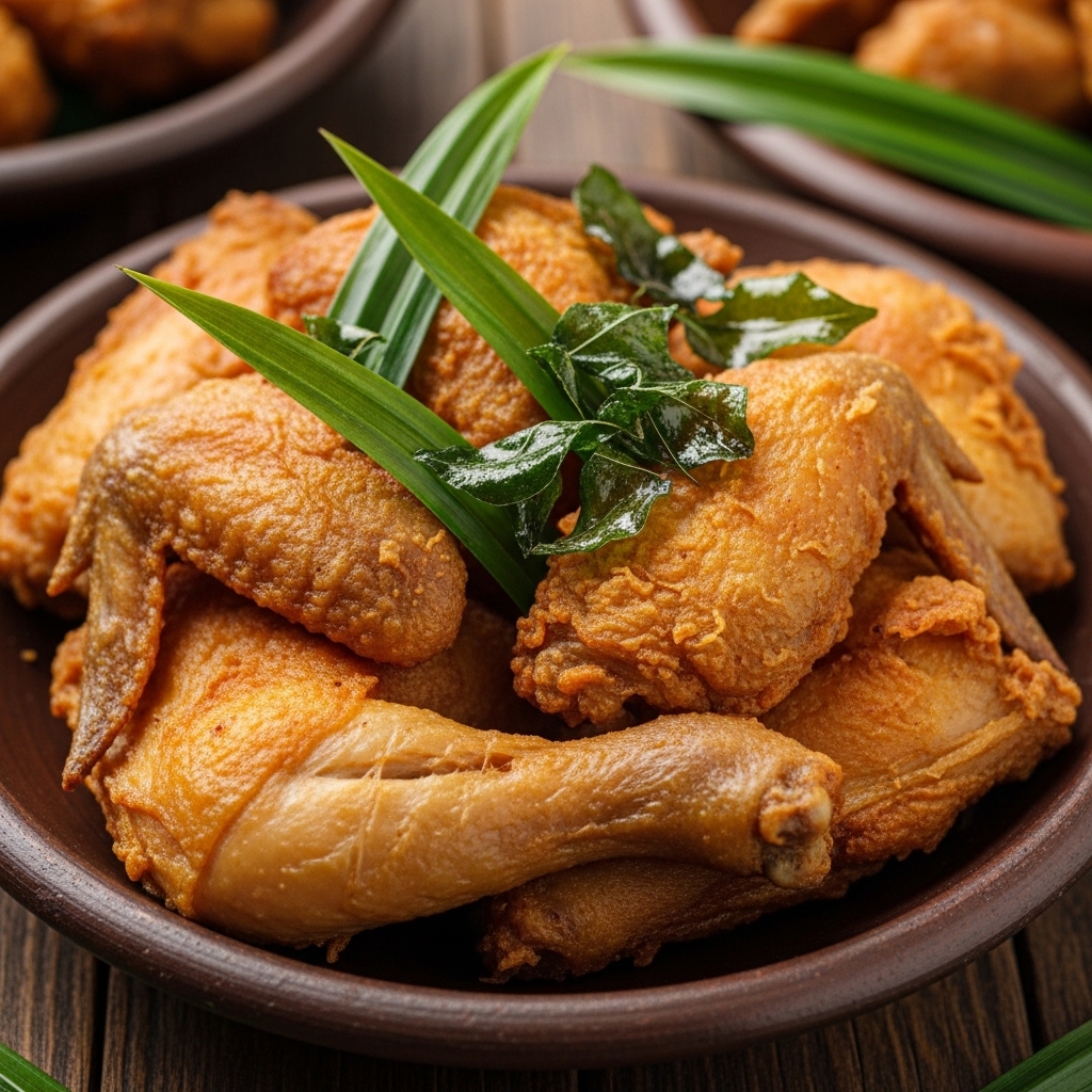 Sajian ayam tangkap Aceh garing cerah tanpa memar darah menggunakan karkas segar dari pasokan B2B Tricik Cengkareng