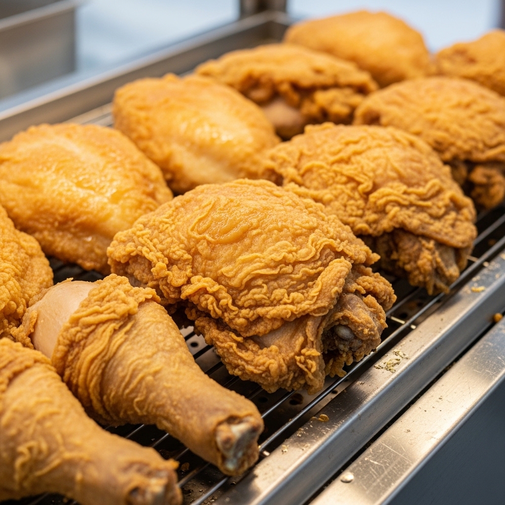 Standar potongan ayam fried chicken gerobakan krispi menggunakan karkas fresh parting 10 dari Tricik Cengkareng untuk memaksimalkan HPP B2B