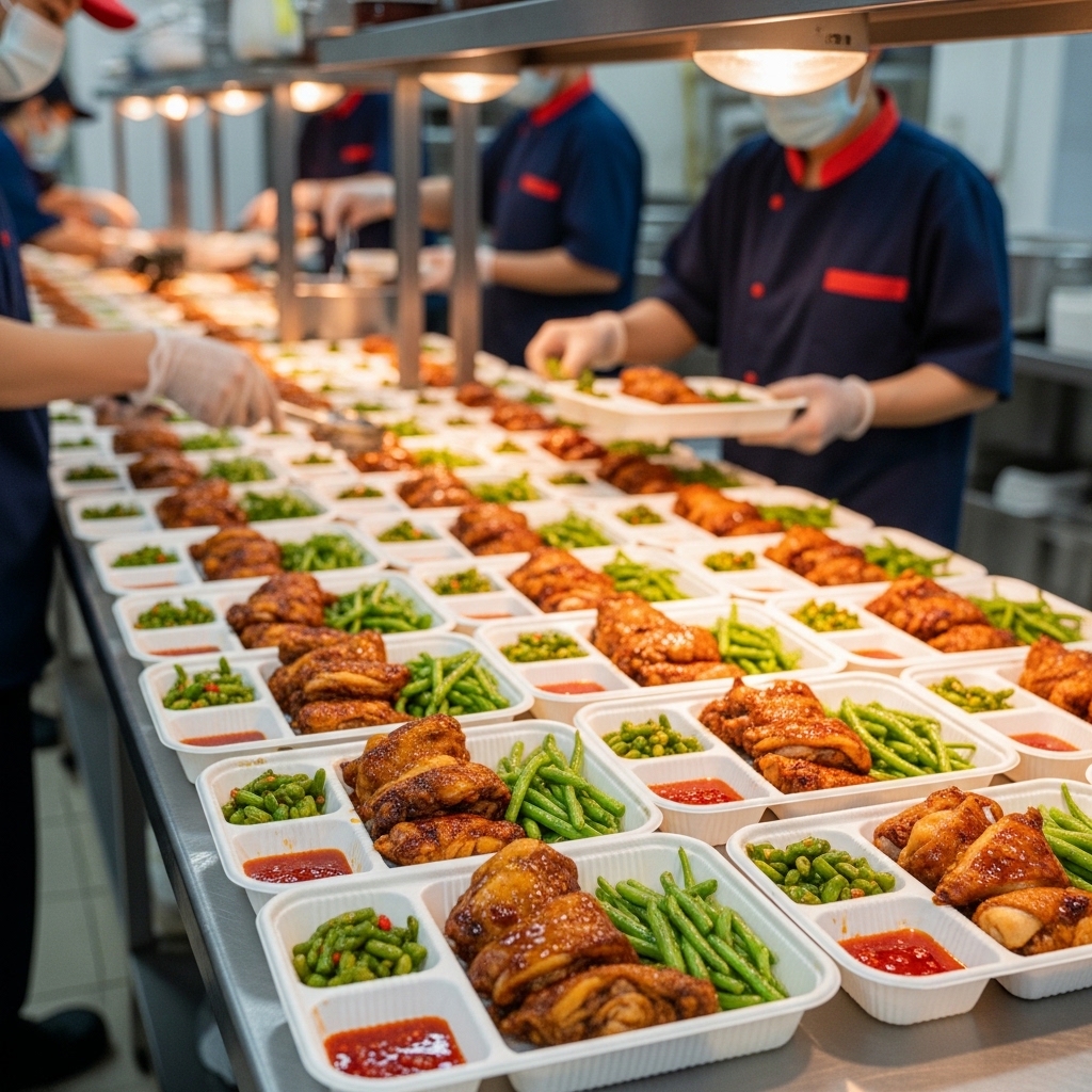 Potongan seragam ayam bumbu kecap dari karkas 1 kg parting 12 pasokan Tricik Cengkareng untuk efisiensi HPP katering pabrik B2B