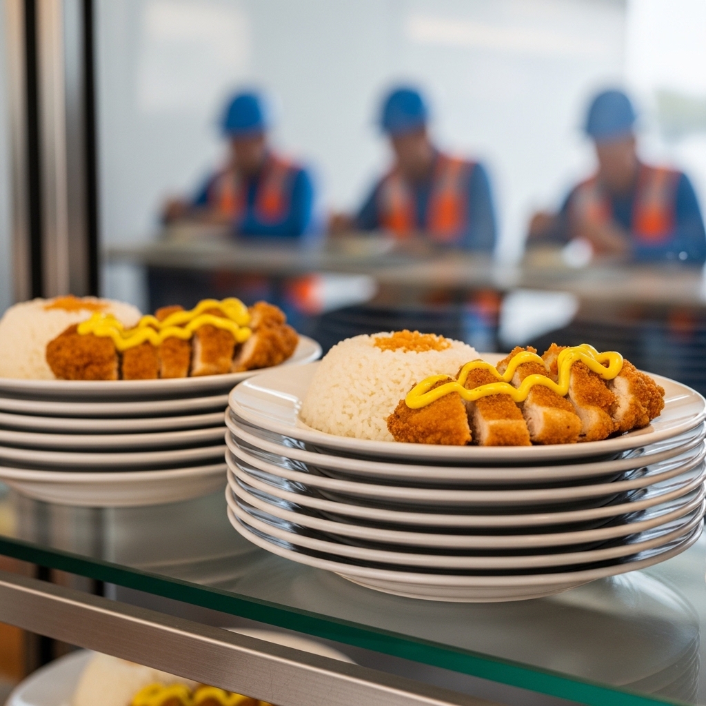 Lauk ayam goreng ekonomis ukuran parting 16 dari karkas segar Tricik untuk menu hemat warteg proyek bangunan.